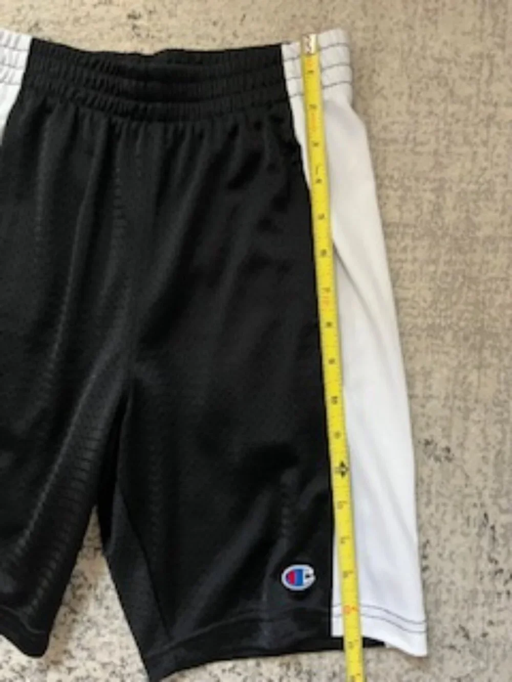 🧡3/15 Champion Big Boy Side Panel Logo Mesh Active Shorts Boys M
